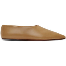 The Row Tan Square Toe Pump Flats