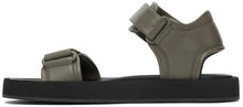 The Row Taupe Hook-And-Loop Sandals