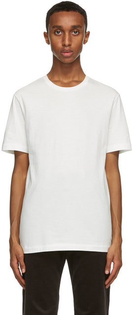 The Row White Luke T-Shirt - T-shirt Luke Blanc Rangée - 행 화이트 루크 티셔츠