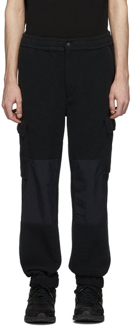 The Very Warm Black Fleece Cargo Pants - Le pantalon de cargaison très chaud de la molleton noire - 매우 따뜻한 블랙 플리스화물 바지