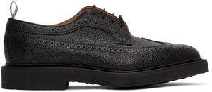 Thom Browne Black Classic Longwing Brogues - Thom Browne Black Classic Longwing Brogues - Thom Browne 블랙 클래식 Longwing Brogues.