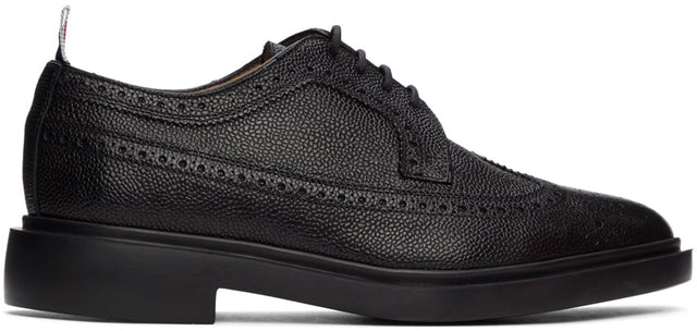 Thom Browne Black Classic Longwing Brogues - Thom Browne Black Classic Longwing Brogues - Thom Browne 블랙 클래식 Longwing Brogues.