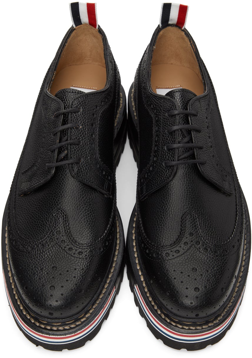 Thom Browne Black Hiking Longwing Brogues