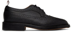 Thom Browne Black Longwing Brogues - Thom Browne Brogewing Brogues - Thom Browne 검은 긴 긴 징조