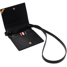 Thom Browne Black Shoulder Strap Card Holder Bag
