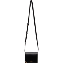 Thom Browne Black Shoulder Strap Card Holder Bag - Thom Browne Sac à bandoulière noire - Thom Browne 검은 어깨 끈 카드 홀더 가방