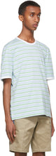 Thom Browne Blue Bar Stripe Ringer T-Shirt