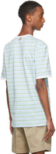 Thom Browne Blue Bar Stripe Ringer T-Shirt