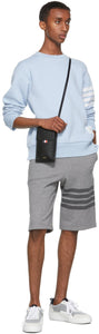 Thom Browne Blue Double-Face Relaxed-Fit 4-Bar Sweatshirt