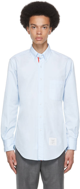 Thom Browne Blue Poplin Classic Shirt - Thom Browne Blue Poplin Classic Shirt - Thom Browne 블루 포플린 클래식 셔츠