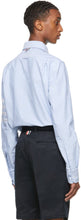 Thom Browne Blue Straight-Fit 4-Bar Shirt