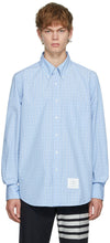 Thom Browne Blue Straight Fit Shirt - Thom Browne Brown Fit T-shirt - Thom Browne 블루 스트레이트 셔츠 셔츠