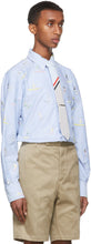 Thom Browne Blue Surfer Icon Classic-Fit Shirt