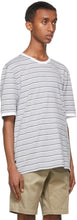 Thom Browne Grey Bar Stripe Ringer T-Shirt