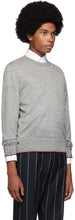 Thom Browne Grey Cashmere Classic Crewneck Sweater