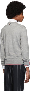 Thom Browne Grey Cashmere Classic Crewneck Sweater