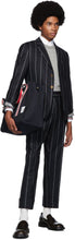 Thom Browne Grey Cashmere Classic Crewneck Sweater