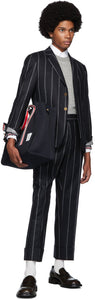 Thom Browne Grey Cashmere Classic Crewneck Sweater