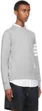 Thom Browne Grey Cotton Loopback 4-Bar Sweatshirt