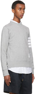 Thom Browne Grey Cotton Loopback 4-Bar Sweatshirt
