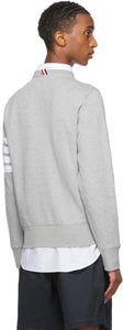 Thom Browne Grey Cotton Loopback 4-Bar Sweatshirt