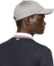 Thom Browne Grey Cotton Twill Baseball Cap