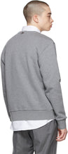 Thom Browne Grey Diagonal Stripe Sweatshirt