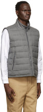 Thom Browne Grey Down Super 120s Funnel Neck Vest