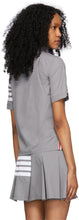 Thom Browne Grey Flyweight Tech 4-Bar Short Sleeve Shirt