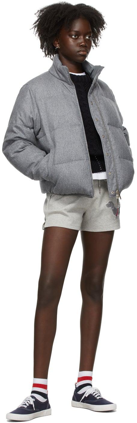 Thom Browne Grey Jersey Hector Icon Shorts