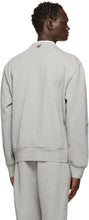 Thom Browne Grey Loopback Tipped Side Stripe Sweatshirt