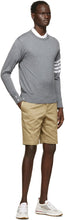 Thom Browne Grey Merino 4-Bar Sweater