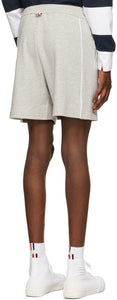 Thom Browne Grey Milano Seamed-In 4-Bar Shorts