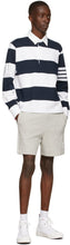 Thom Browne Grey Milano Seamed-In 4-Bar Shorts