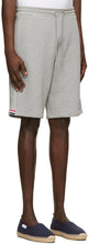 Thom Browne Grey RWB Stripe Loopback Lounge Shorts
