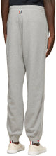 Thom Browne Grey RWB Stripe Loopback Sweatpants