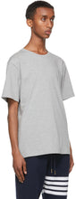Thom Browne Grey Relaxed-Fit Side Slit T-Shirt