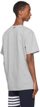 Thom Browne Grey Relaxed-Fit Side Slit T-Shirt