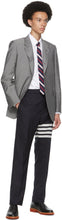 Thom Browne Grey Wide Lapel Sport Coat Blazer