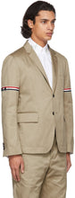 Thom Browne Khaki Unconstructed Classic Armband Blazer