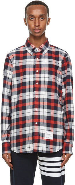 Thom Browne Multicolor Flannel Shirt - Thom Browne Multicolor Flannel Shirt - Thom Browne 여러 가지 빛깔의 플란넬 셔츠