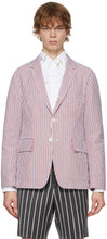 Thom Browne Multicolor Striped Classic Sport Coat Blazer - Thom Browne Blazer de sport classique à rayures multicolore - Thom Browne 여러 가지 빛깔의 스트라이프 클래식 스포츠 코트 블레이저