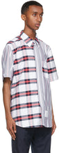 Thom Browne Multicolor Striped Straight Fit Short Sleeve Shirt