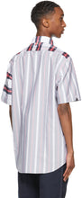 Thom Browne Multicolor Striped Straight Fit Short Sleeve Shirt
