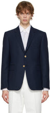 Thom Browne Navy Classic Sport Coat Blazer - Thom Browne Navy Classic Sport Coat Blazer - Thom Browne 해군 클래식 스포츠 코트 블레이저
