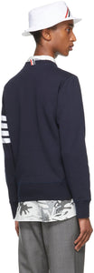 Thom Browne Navy Cotton Loopback 4-Bar Sweatshirt