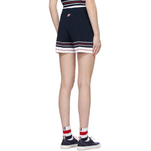 Thom Browne Navy Double Cricket Pin Tuck Shorts
