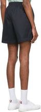 Thom Browne Navy Drawcord Rugby Shorts