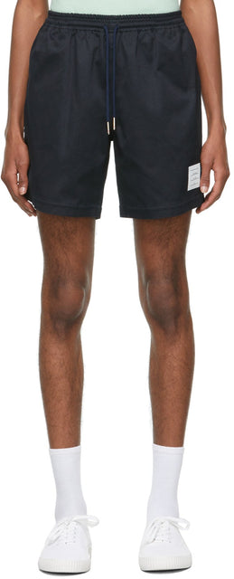 Thom Browne Navy Drawcord Rugby Shorts - Thom Browne Navy Drawcord Rugby Shorts - Thom Browne Navy Drawcord 럭비 반바지