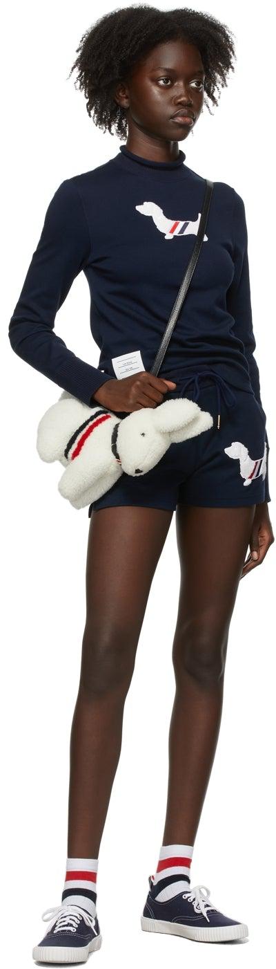 Thom Browne Navy Hector Icon Shorts